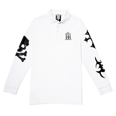 SNOWMOON ☆ Bank of Star Polo Longsleeve Bank of Star Polo Longsleeve (White)