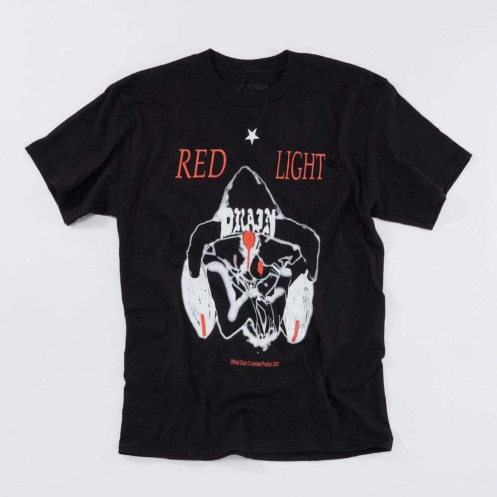 Red Light Tee (Black) - View 1