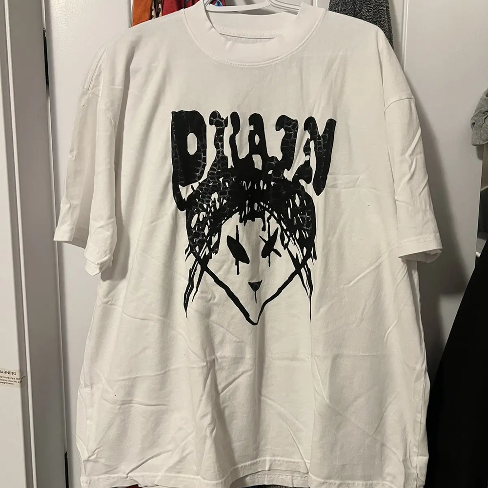 Drain / Strawberry Alien Tee (White/Black) (US) — image 1 of 3