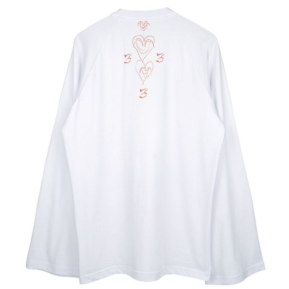 09 Rabbit White Wide Sleeve Raglan — image 2 of 4