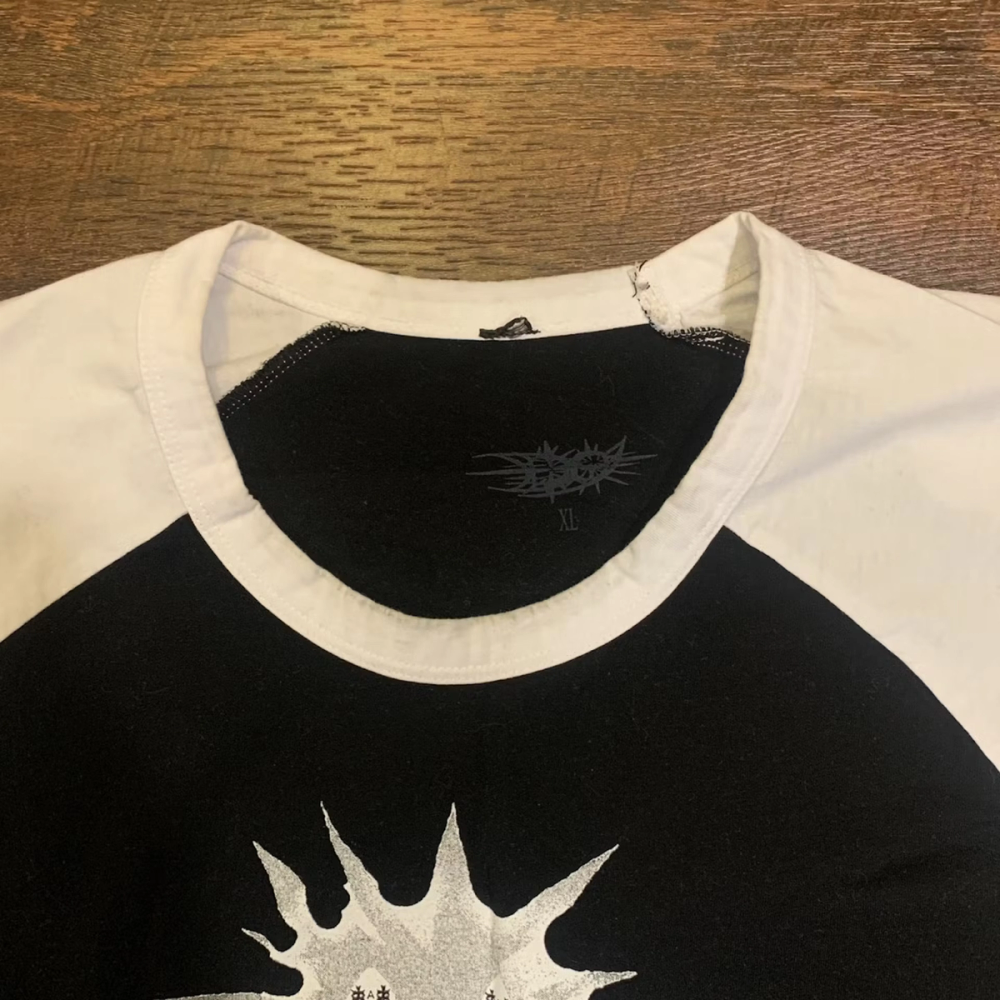 Tour Raglan (Black/White) — image 5 of 5