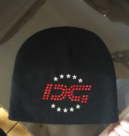 DG Rhinestone Beanie (Black)
