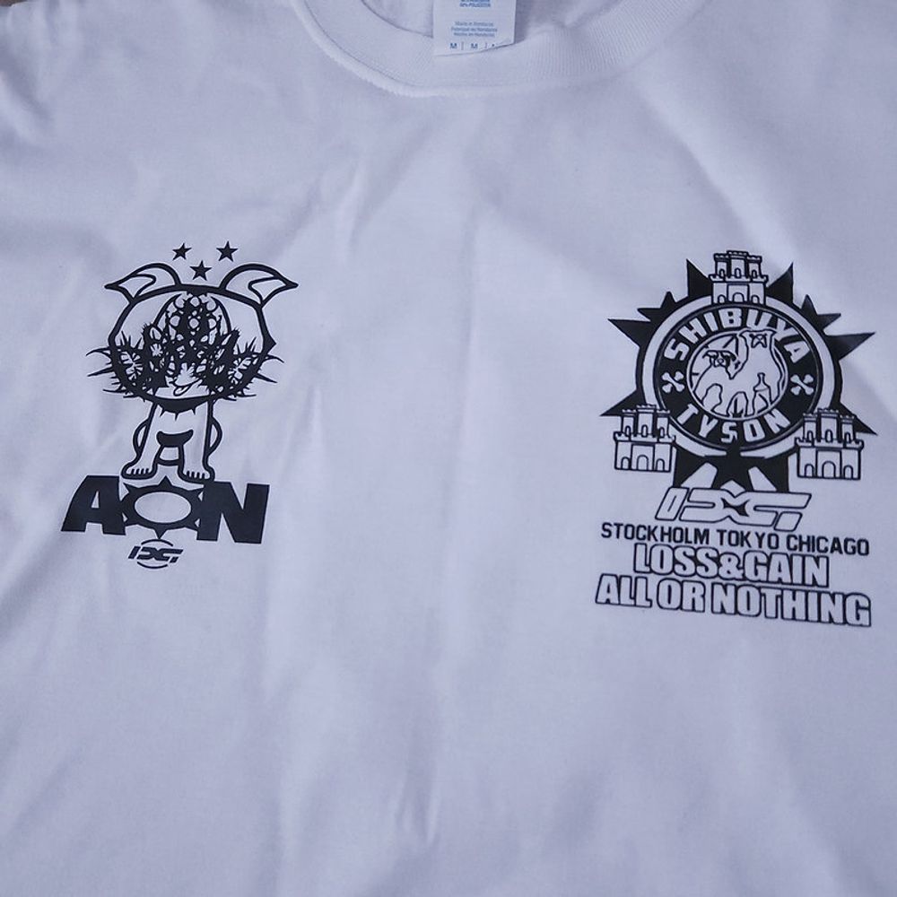 Drain Gang Aon Shibuya Tyson collabo Tee (White) — image 2 of 3