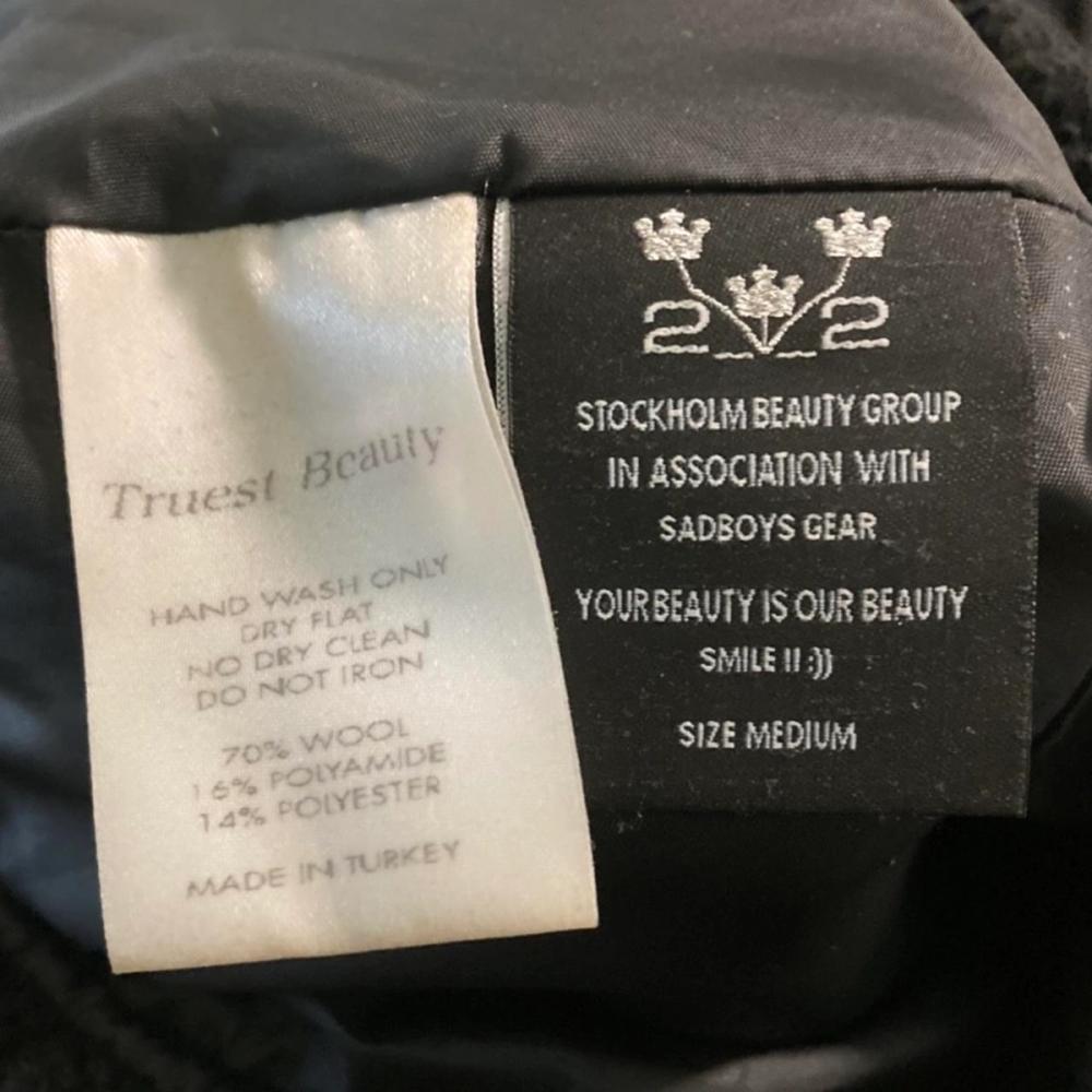 Sadboys Gear SBG 001 Beanie (Black) — image 3 of 3