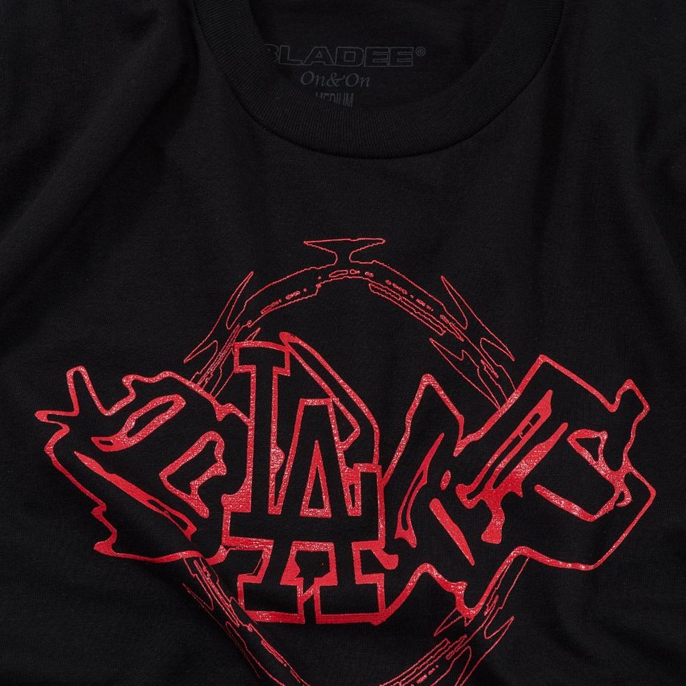 Razorwire / Exer Tee (Black/Red) — image 3 of 5