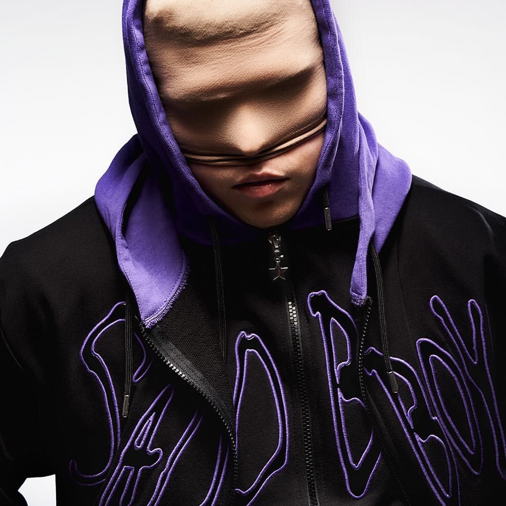 Sadboys Gear SBG Zip hoodie 001 (Black/Purple) — image 3 of 3