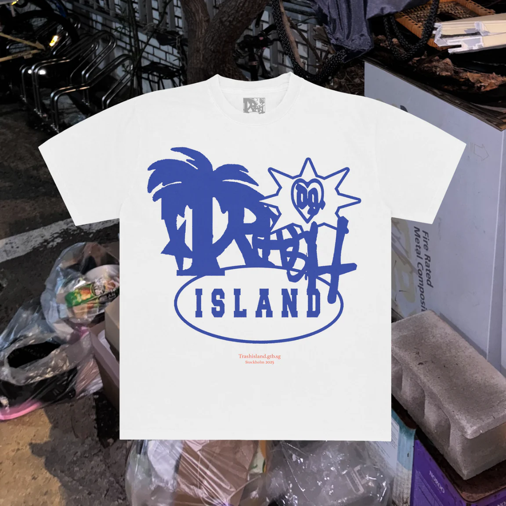 Trash Island Logo Tee (White) - View 1