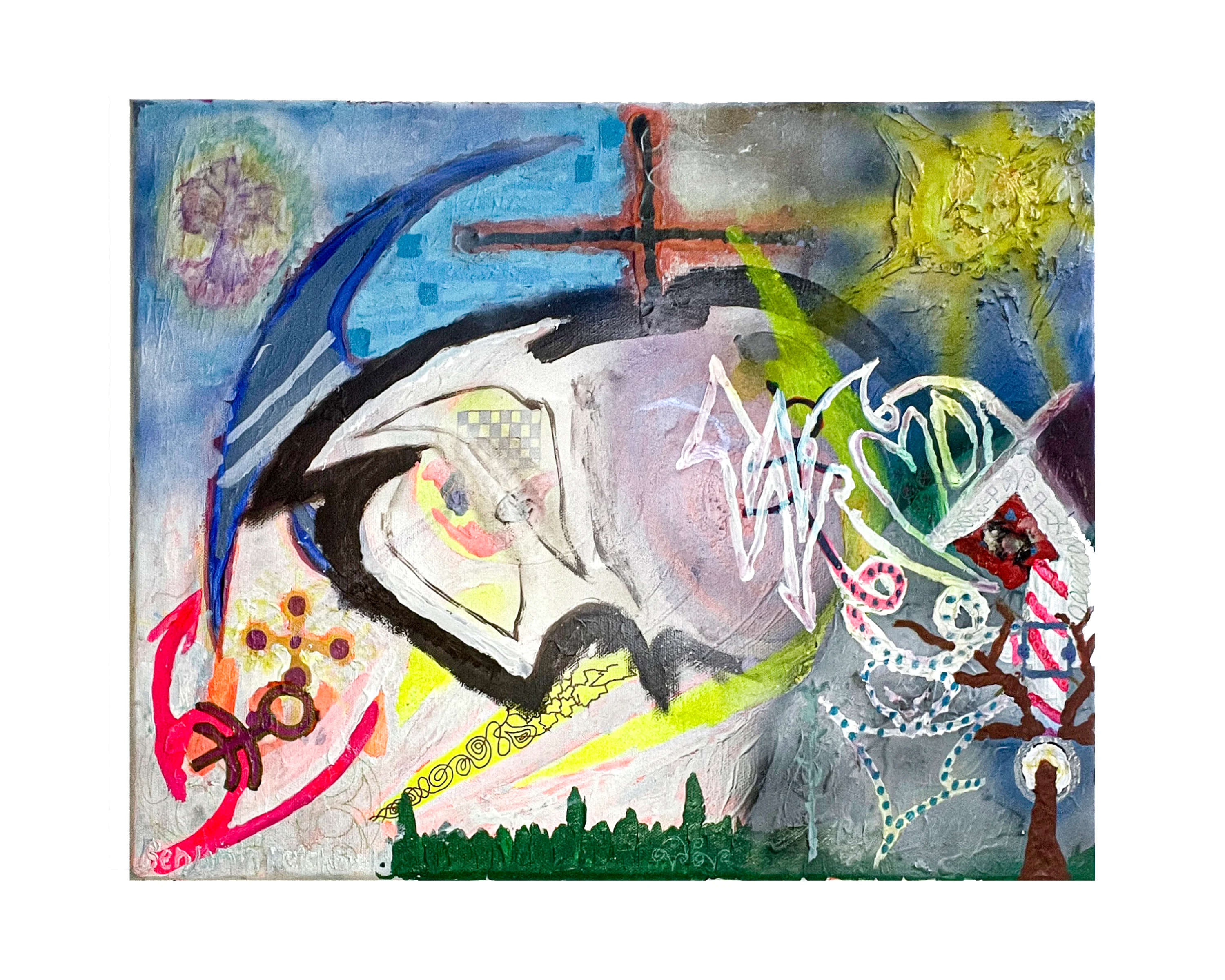 Benjamin Reichwald "Arc test" Painting