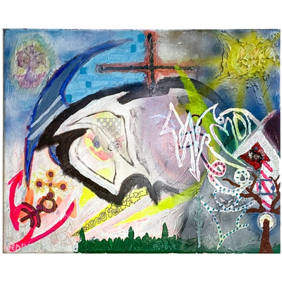 Benjamin Reichwald "Arc test" Painting