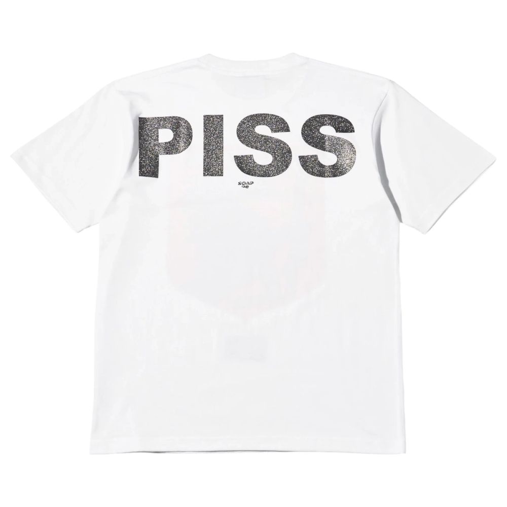 SOAP08 PISS Tee (White) — image 2 of 2
