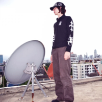 SNOWMOON ★ Bank of Star Polo Longsleeve Bank of Star Polo Longsleeve (Black) - Thumbnail 4