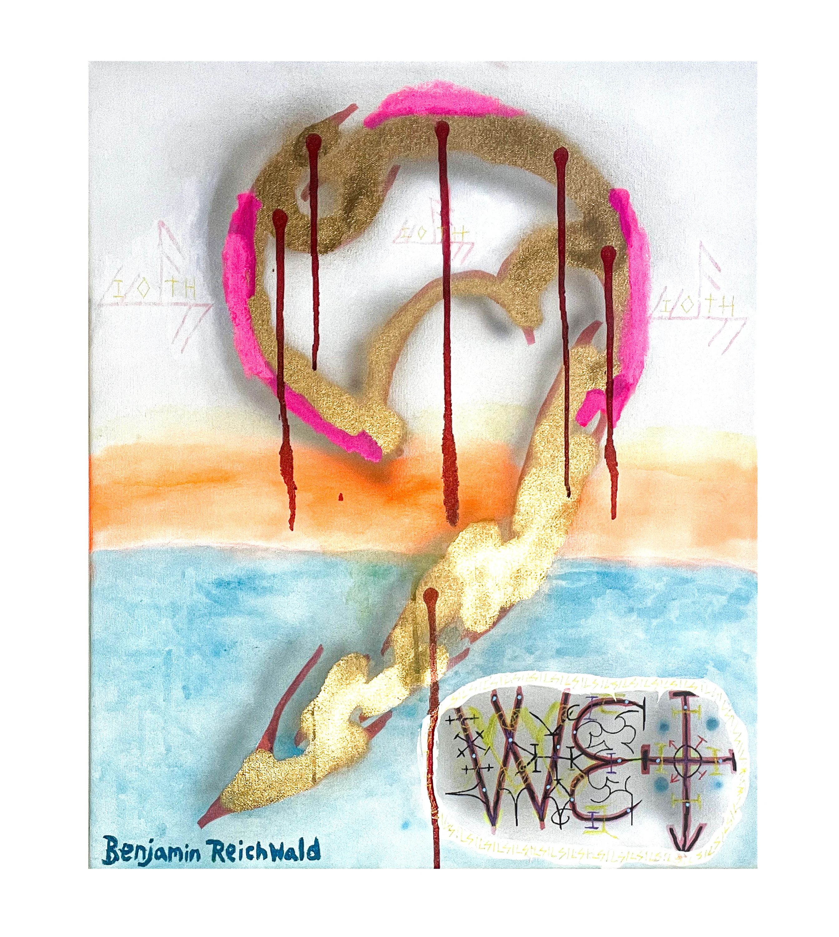 Benjamin Reichwald "9 WET" Painting