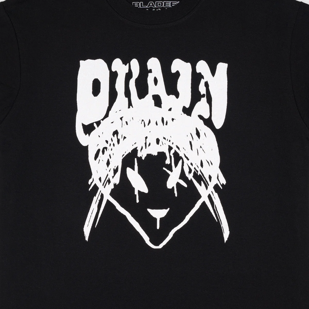 Drain / Strawberry Alien Tee (Black/White) (EU) — image 3 of 4