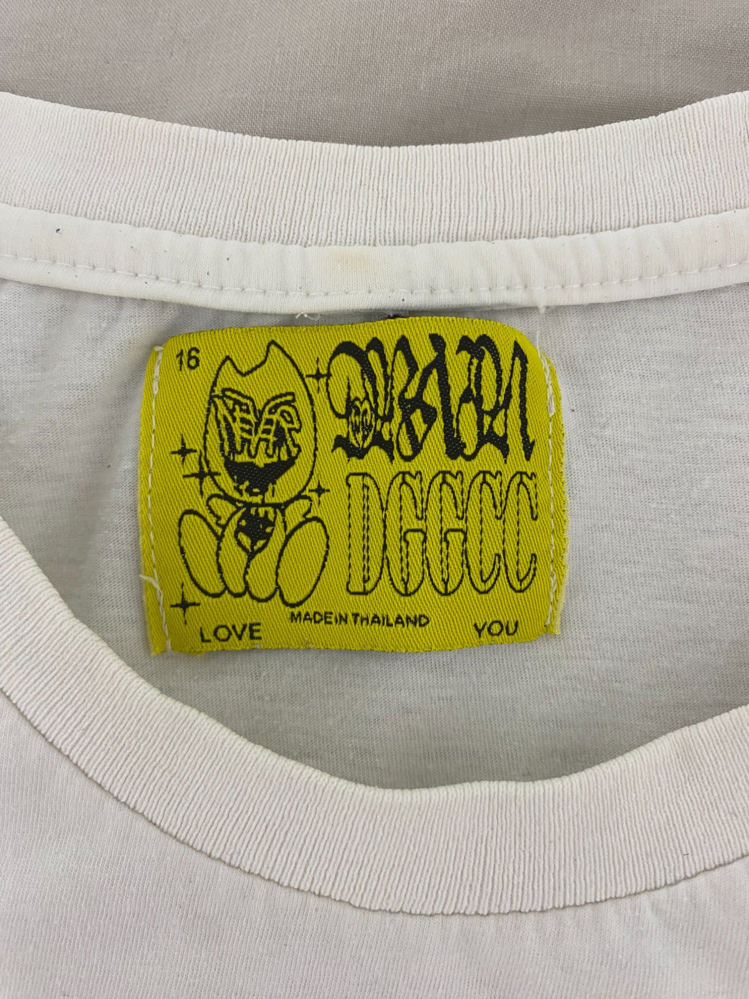 Drain Rhinestone Tee (White) — image 3 of 5