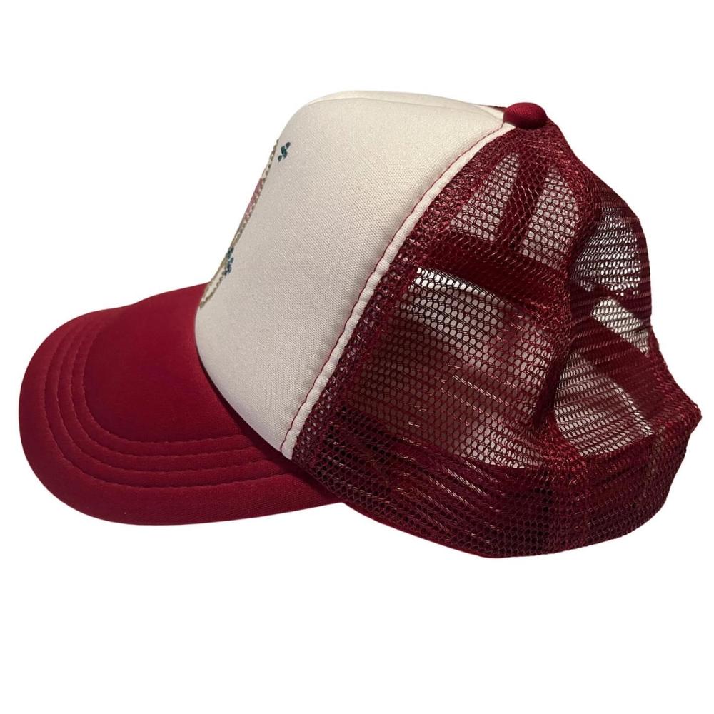 DGBB Stone Trucker Cap (Cardinal Red) SAMPLE — image 3 of 4