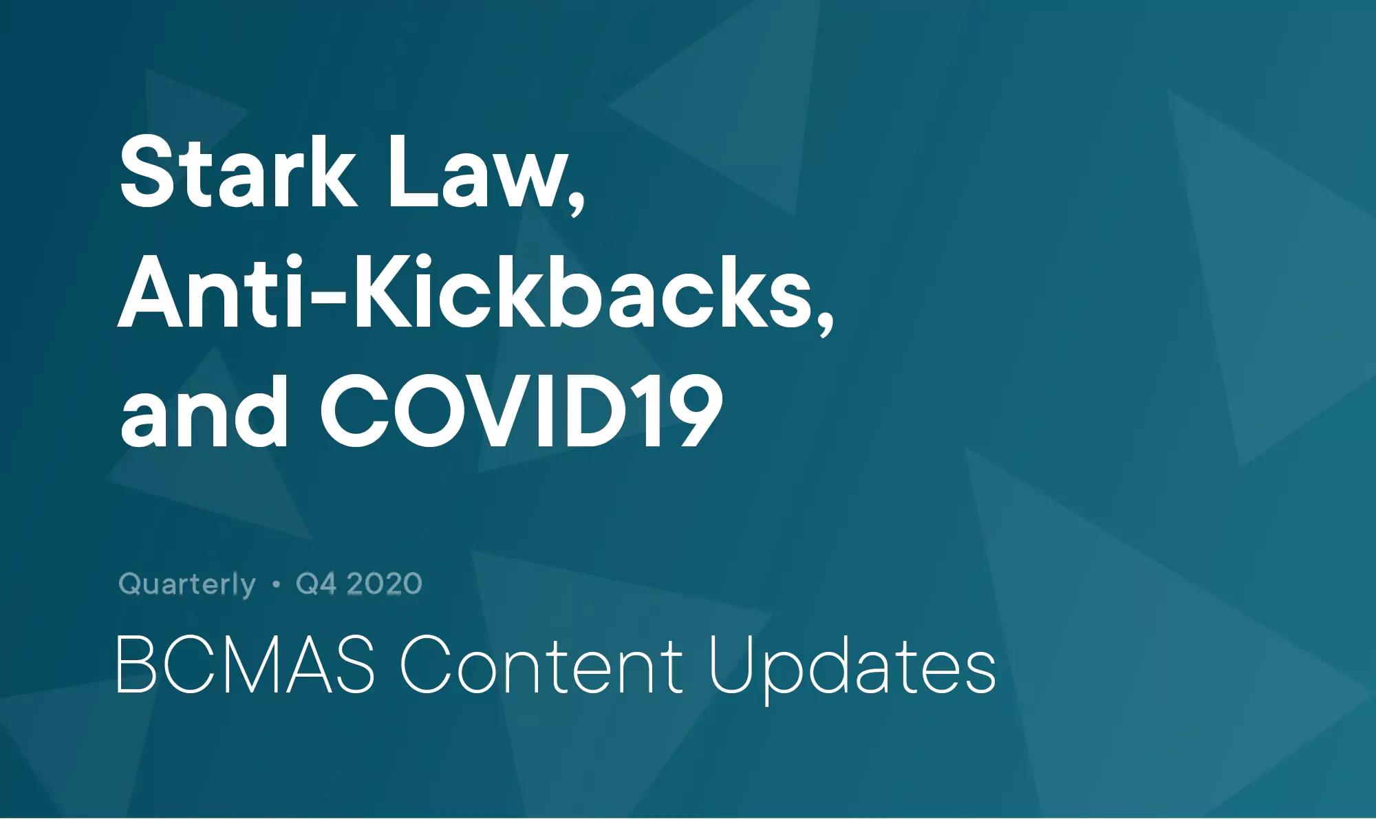 Q4 2020: BCMAS Content Updates