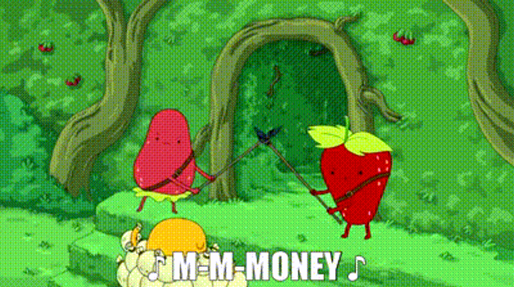 Adventure Time M-M-money gif