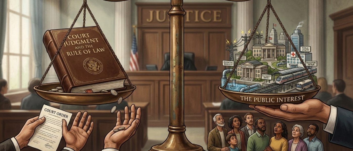 When Justice Meets Public Interest: Stay of Execution Against State Corporations