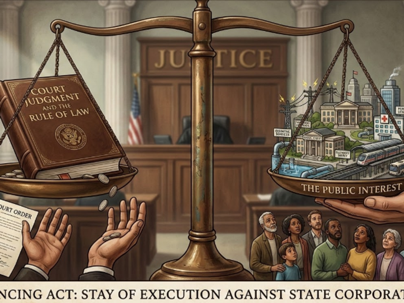 When Justice Meets Public Interest: Stay of Execution Against State Corporations