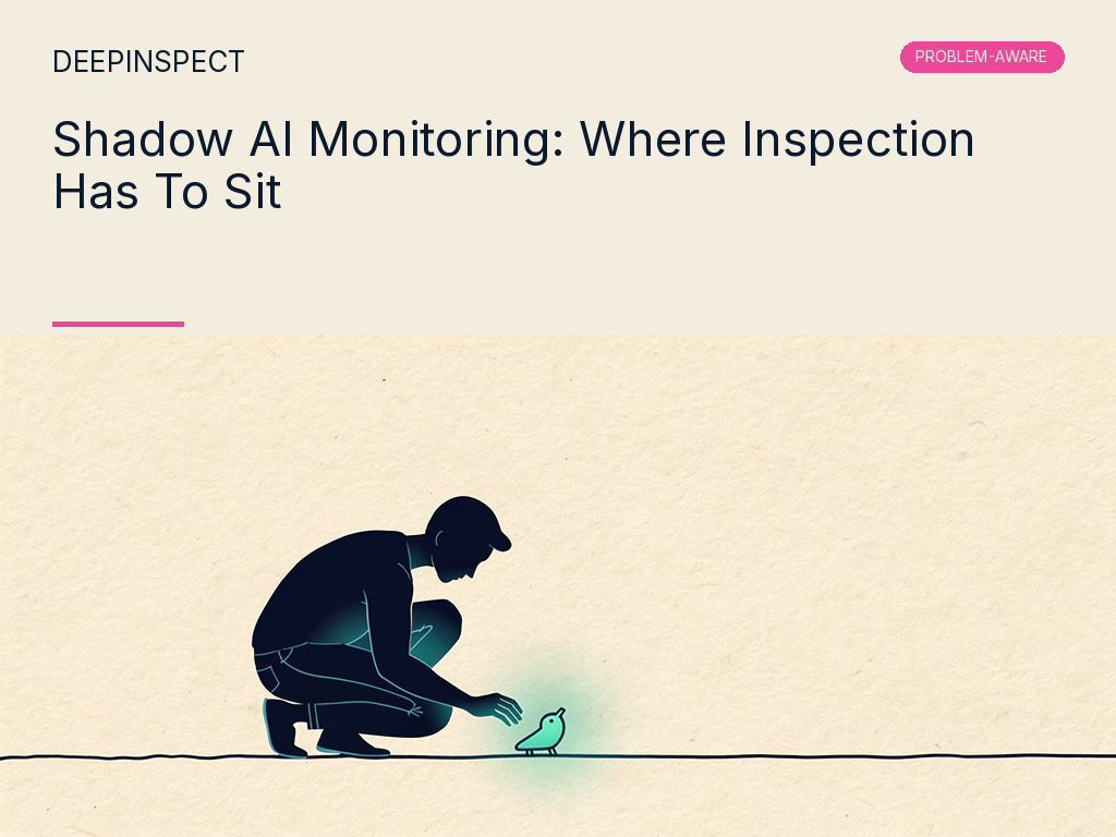Shadow AI Monitoring: What You Can Actually See and Where the Inspection Layer Has To Sit