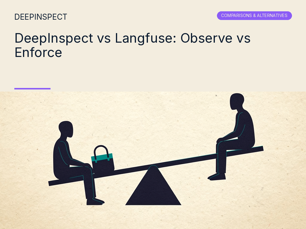 DeepInspect vs Langfuse: Where LLM Observability Stops and Inline Enforcement Starts