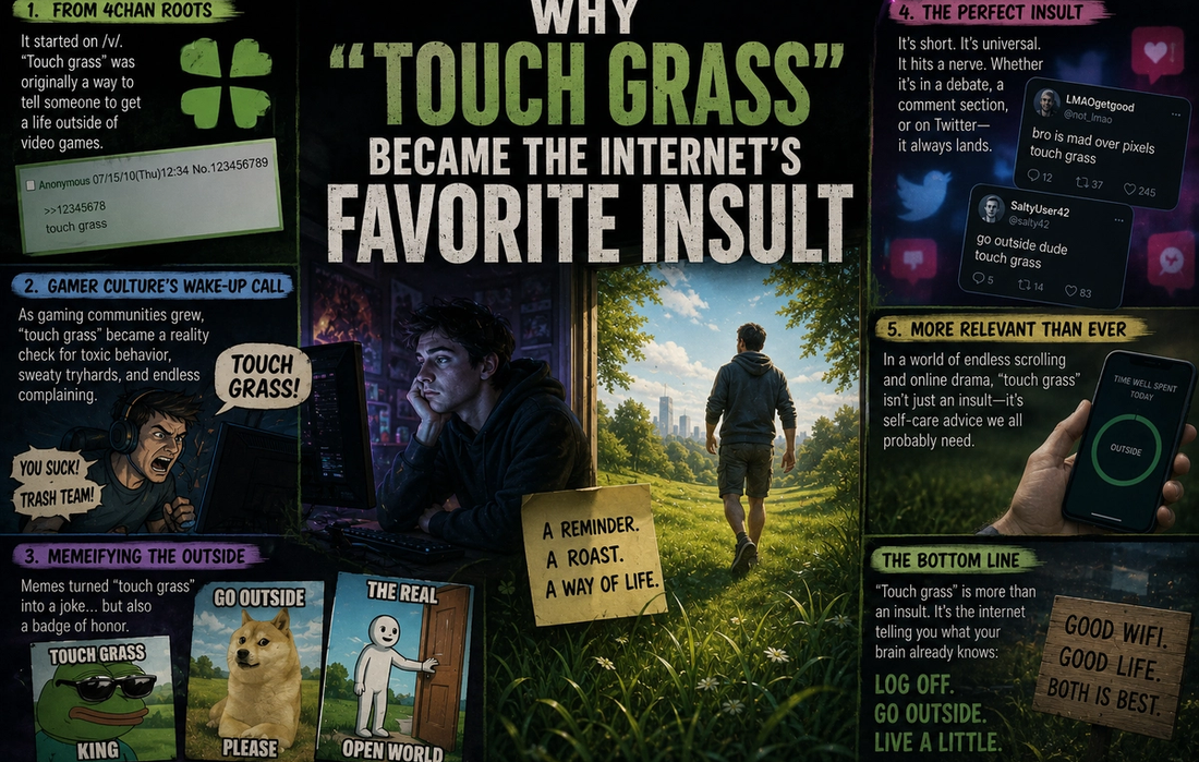 Why “Touch Grass” Became the Internet’s Favorite Insult