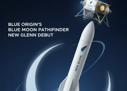Blue Origin's Blue Moon Pathfinder Debuts on New Glenn Rocket for Lunar Exploration