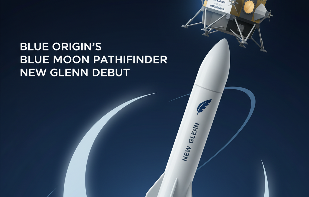 Blue Origin's Blue Moon Pathfinder Debuts on New Glenn Rocket for Lunar Exploration