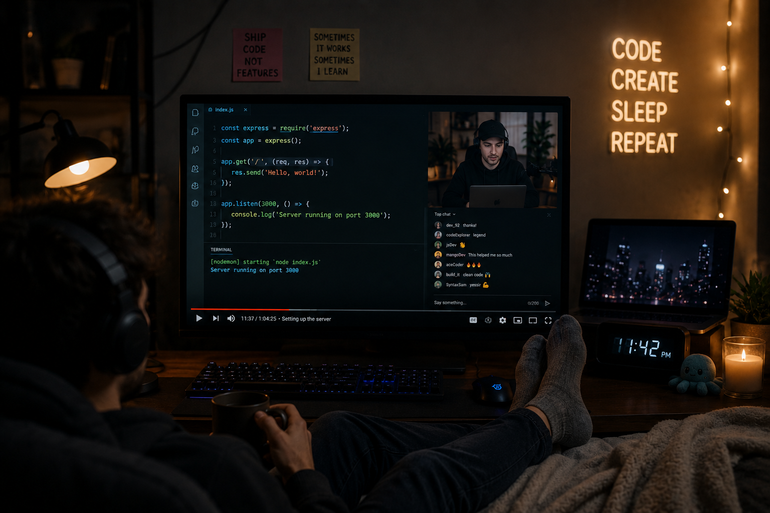 The Strange Comfort of Watching Other People Code on YouTube