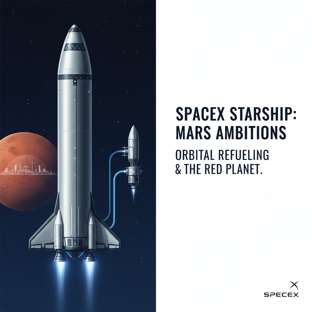 SpaceX Starship's Orbital Refueling Tests Pave Way for Mars Settlement by 2030s