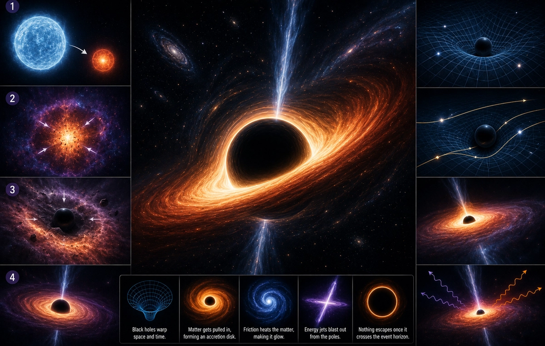 How Black Holes Work (Without the Math)