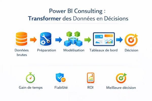 Power BI Consulting : comment transformer vos données en décisions à fort ROI
