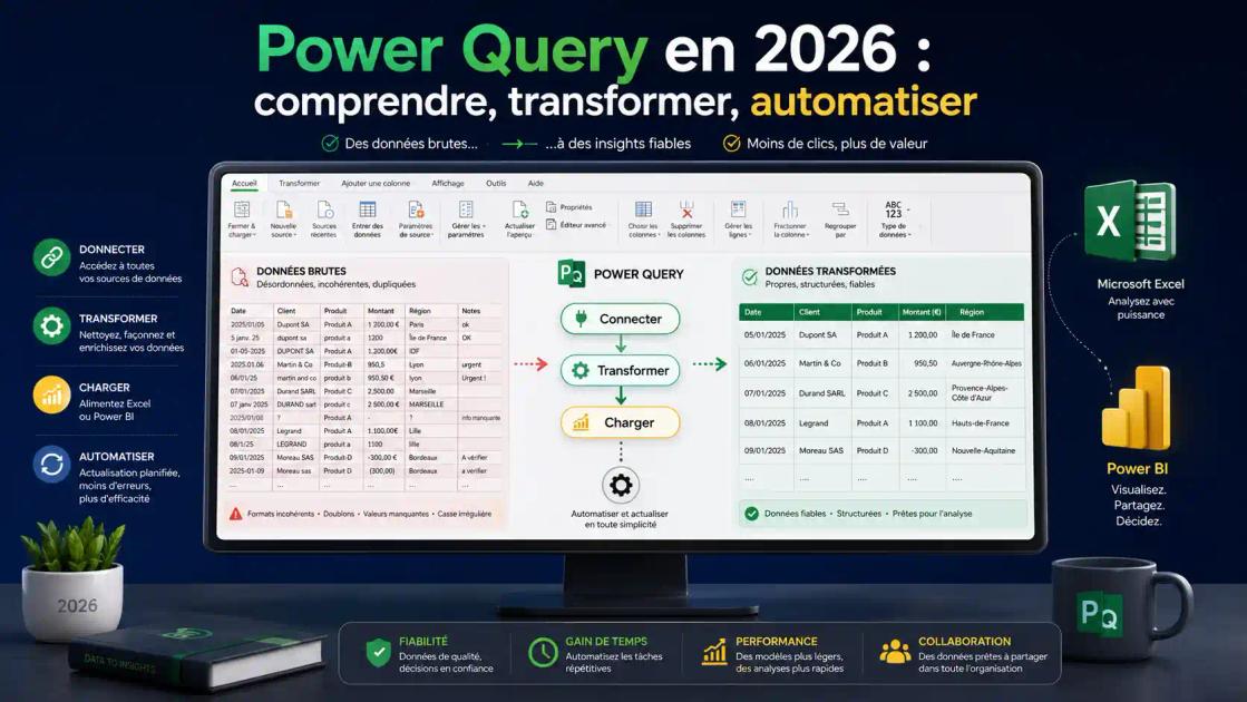 Power Query : définition, fonctionnement et cas d'usage 2026