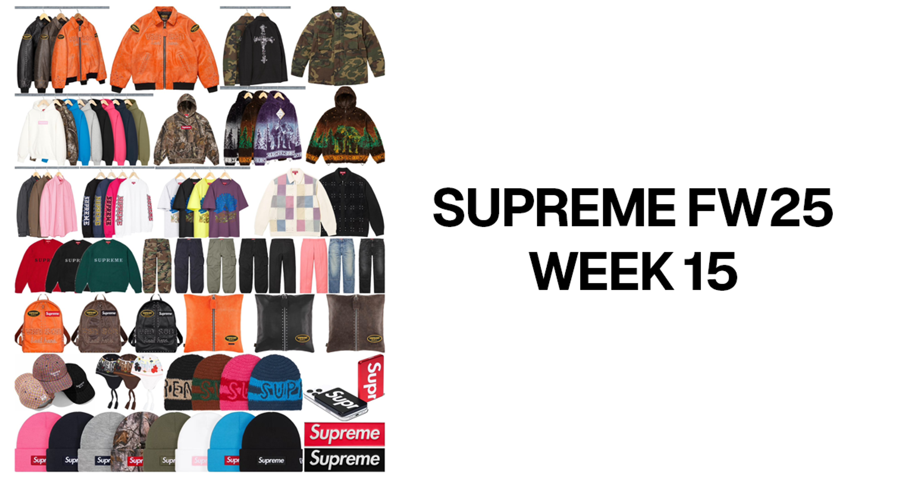 Supreme FW25 Week 15 Droplist