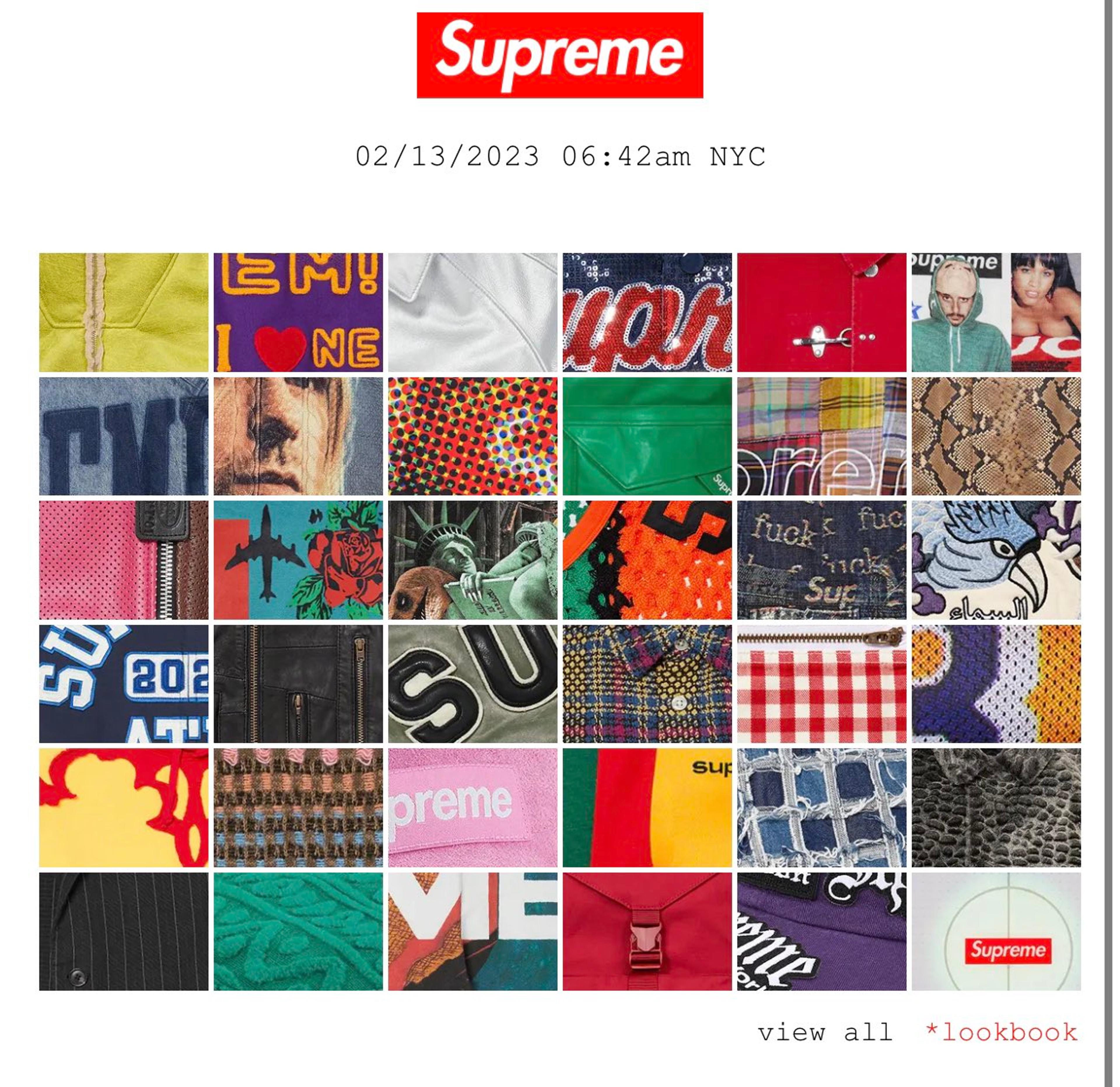 Supreme Spring/Summer 2023 Lookbook + Preview