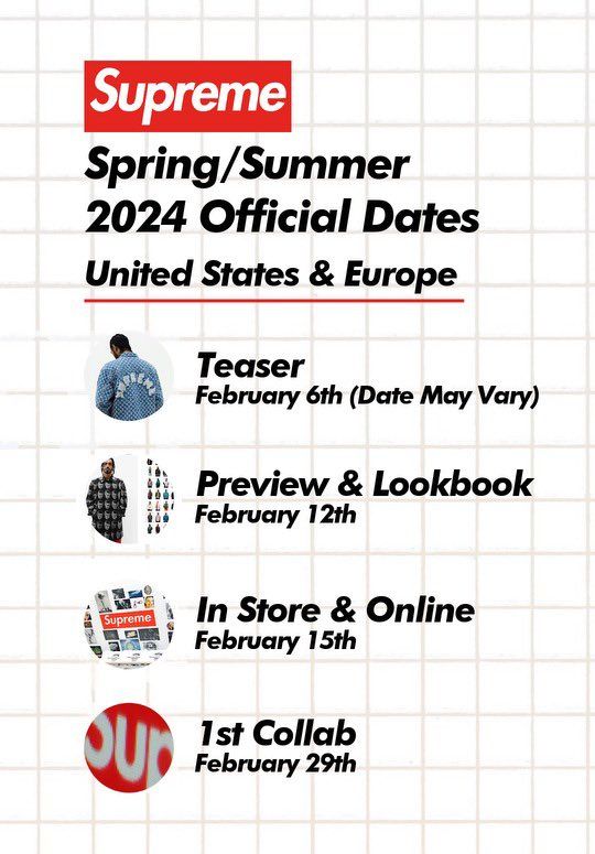 Supreme Spring Summer 2024 SS24 Dates   Af60e9839025253bd1b1cf7e3092c9a01cdd2fc6 540x775 