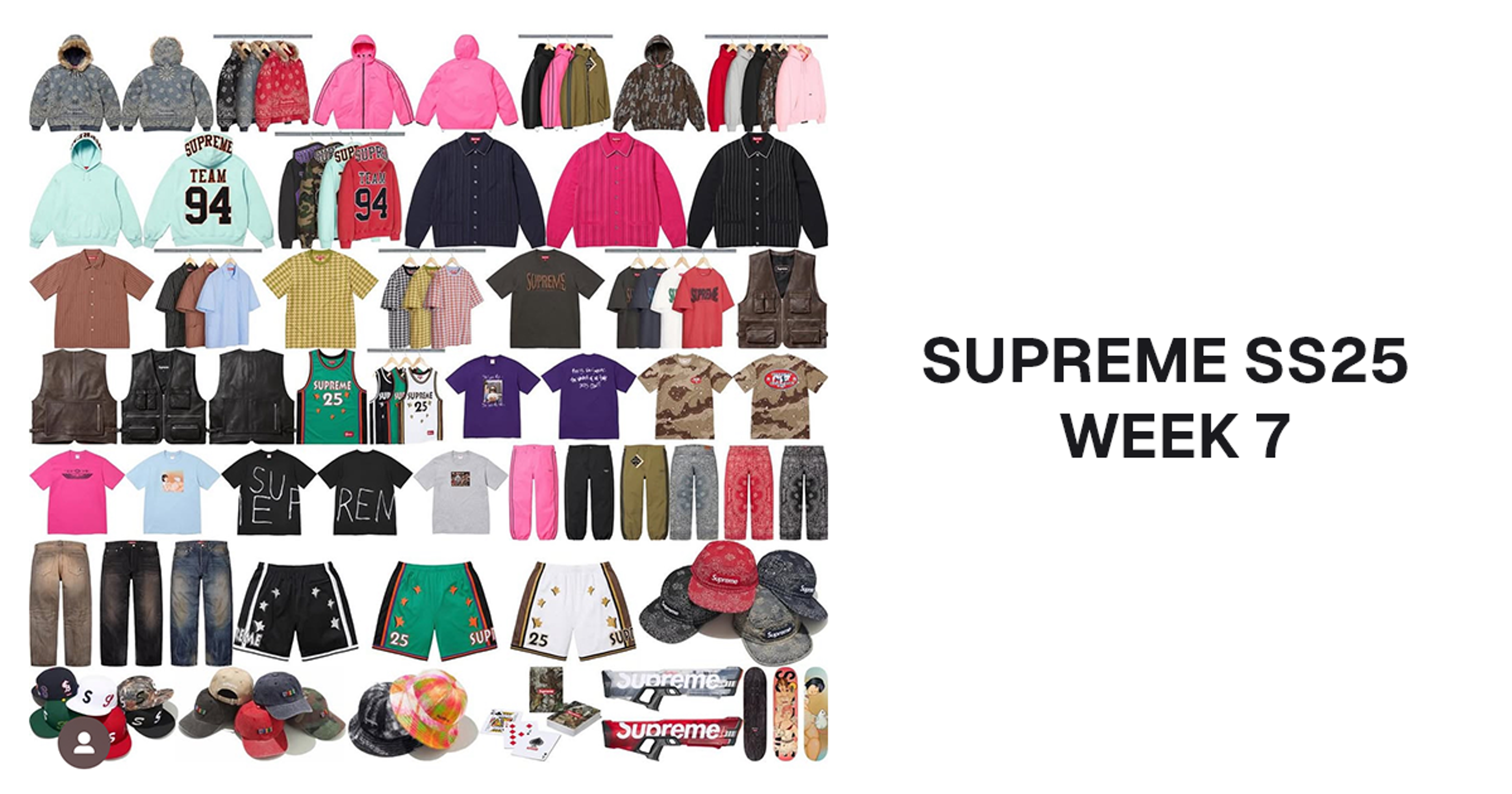 Supreme SS25 Week 7 Droplist