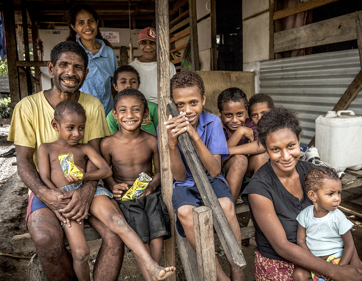 Family in Papua New Guinea