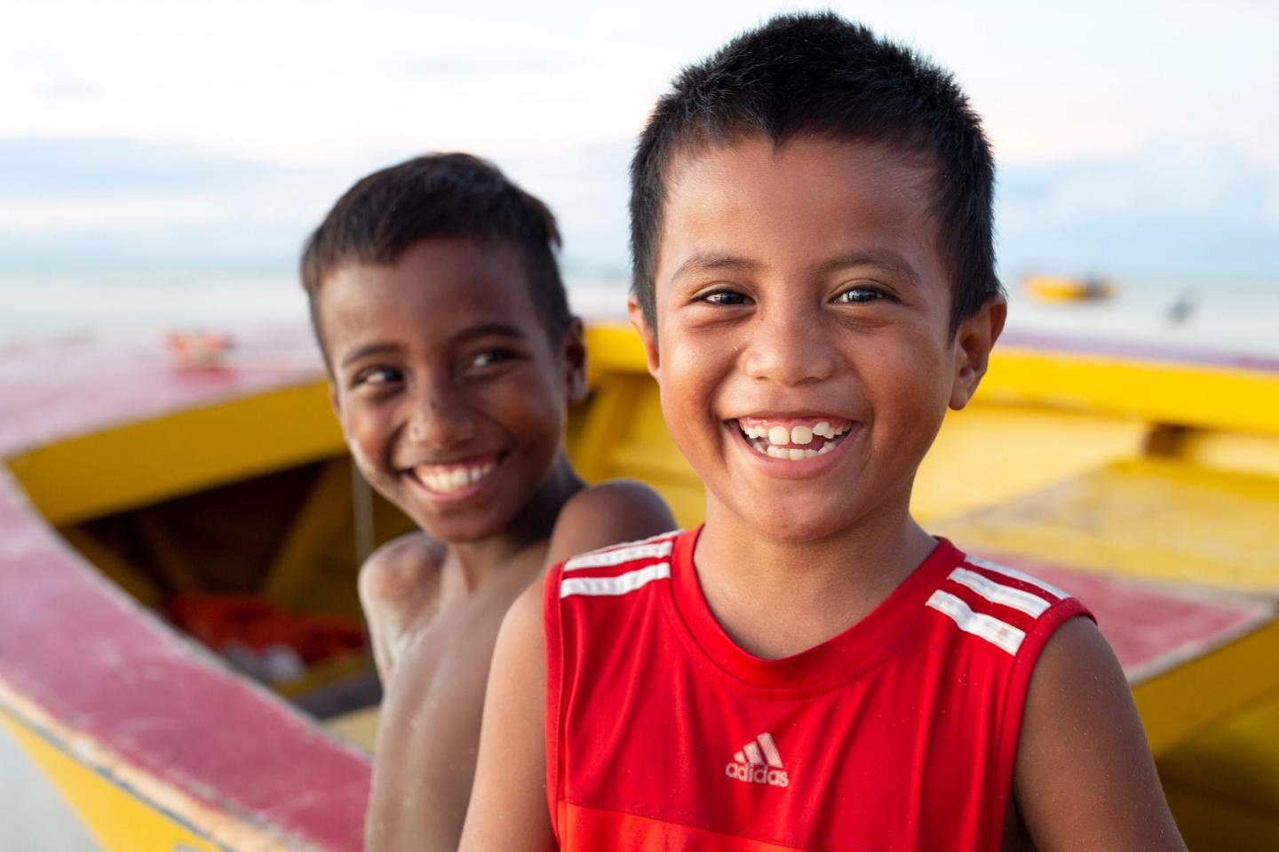 children in Kiribati