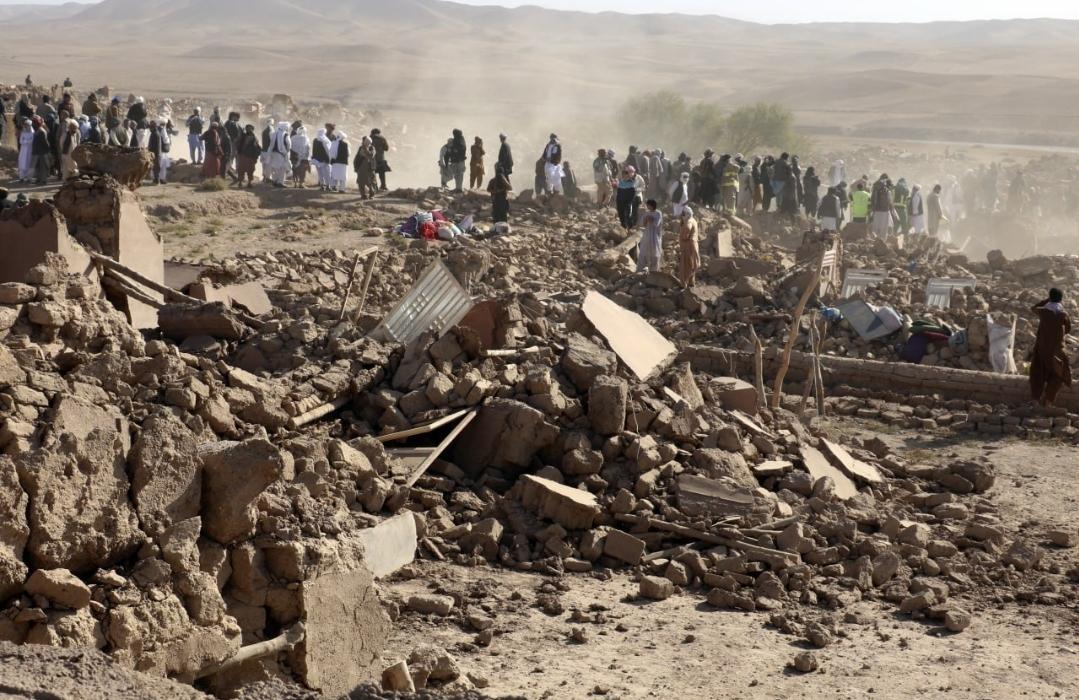 Devastation in Herat Province.