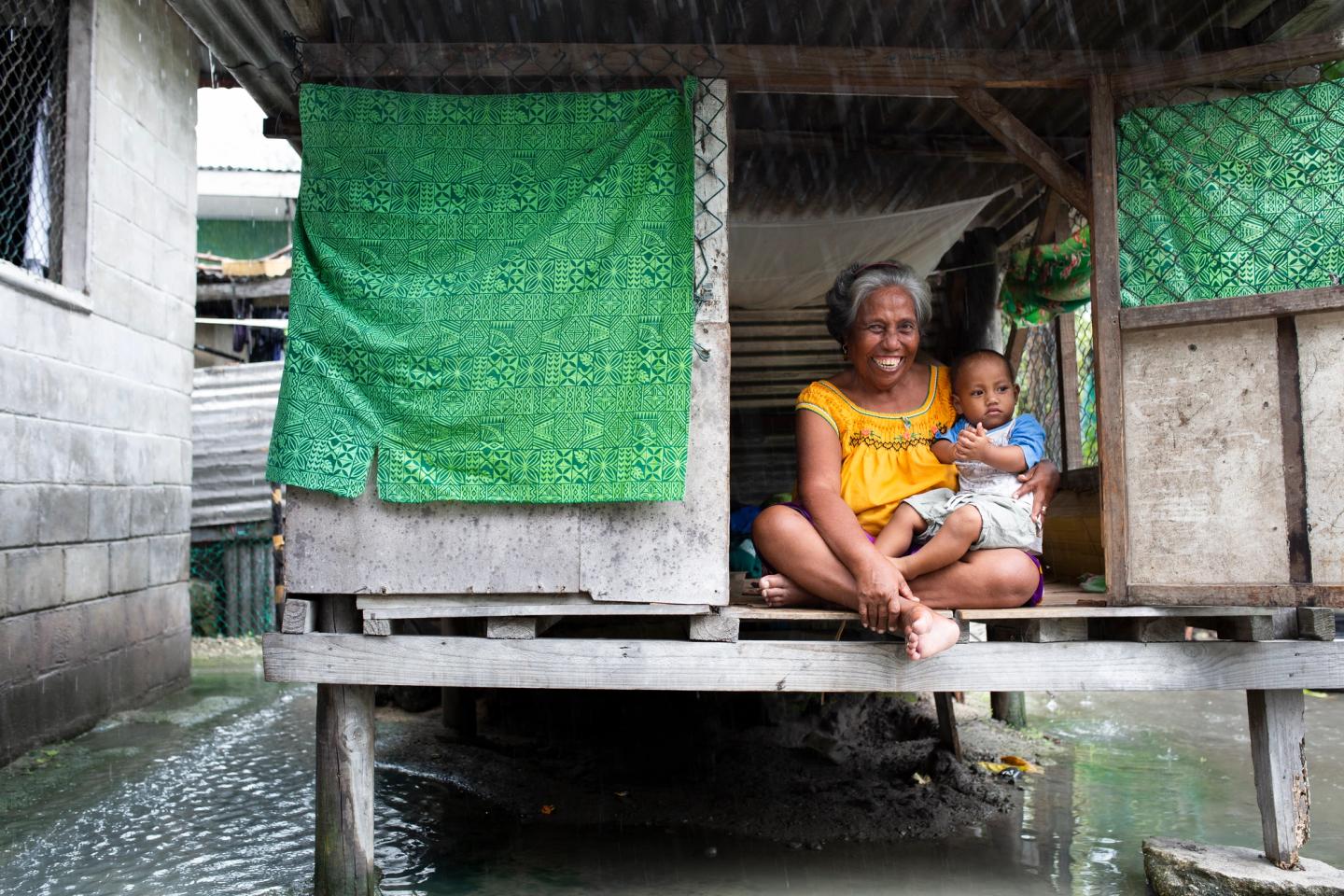 Grandmother and child