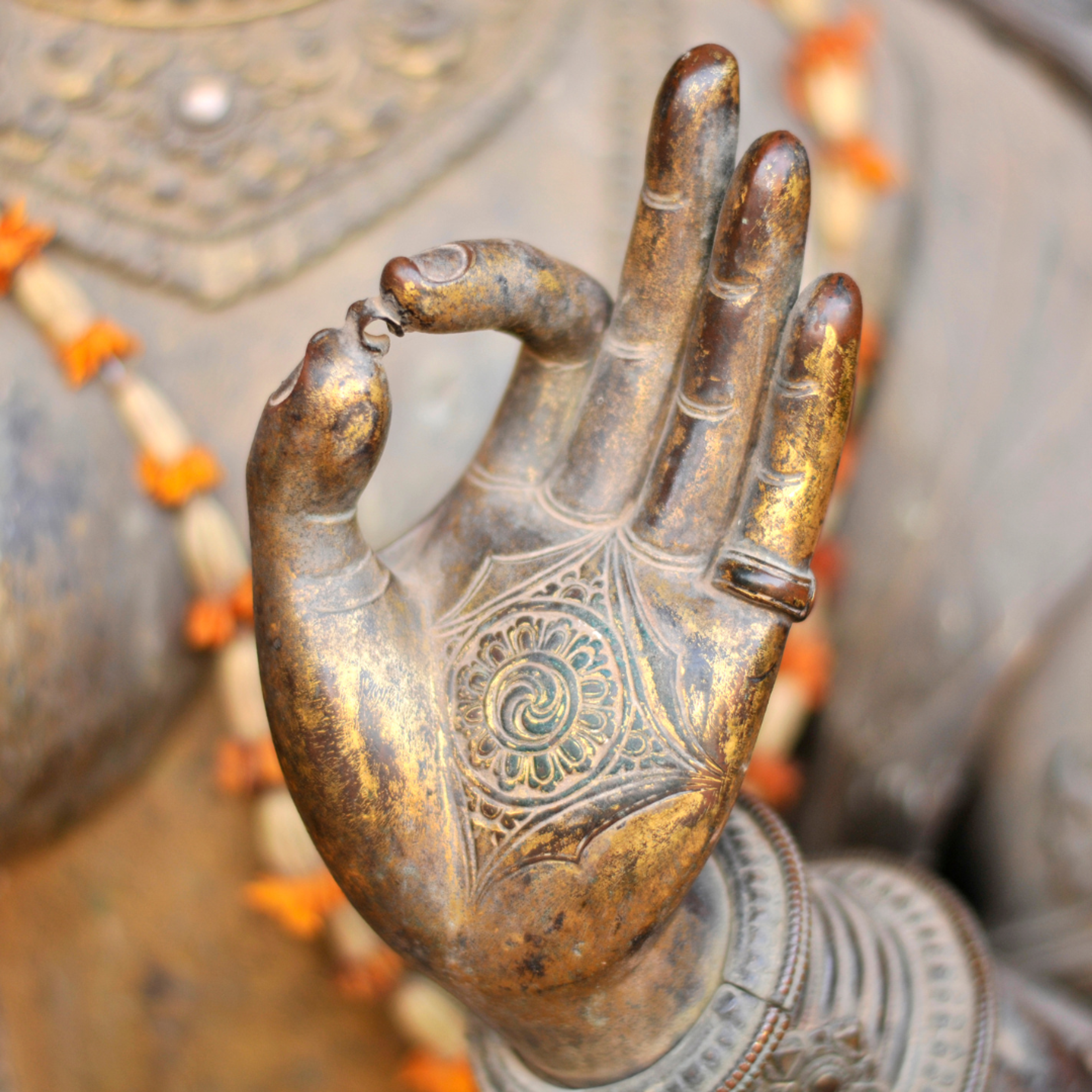 mudra d'une statue indoue
