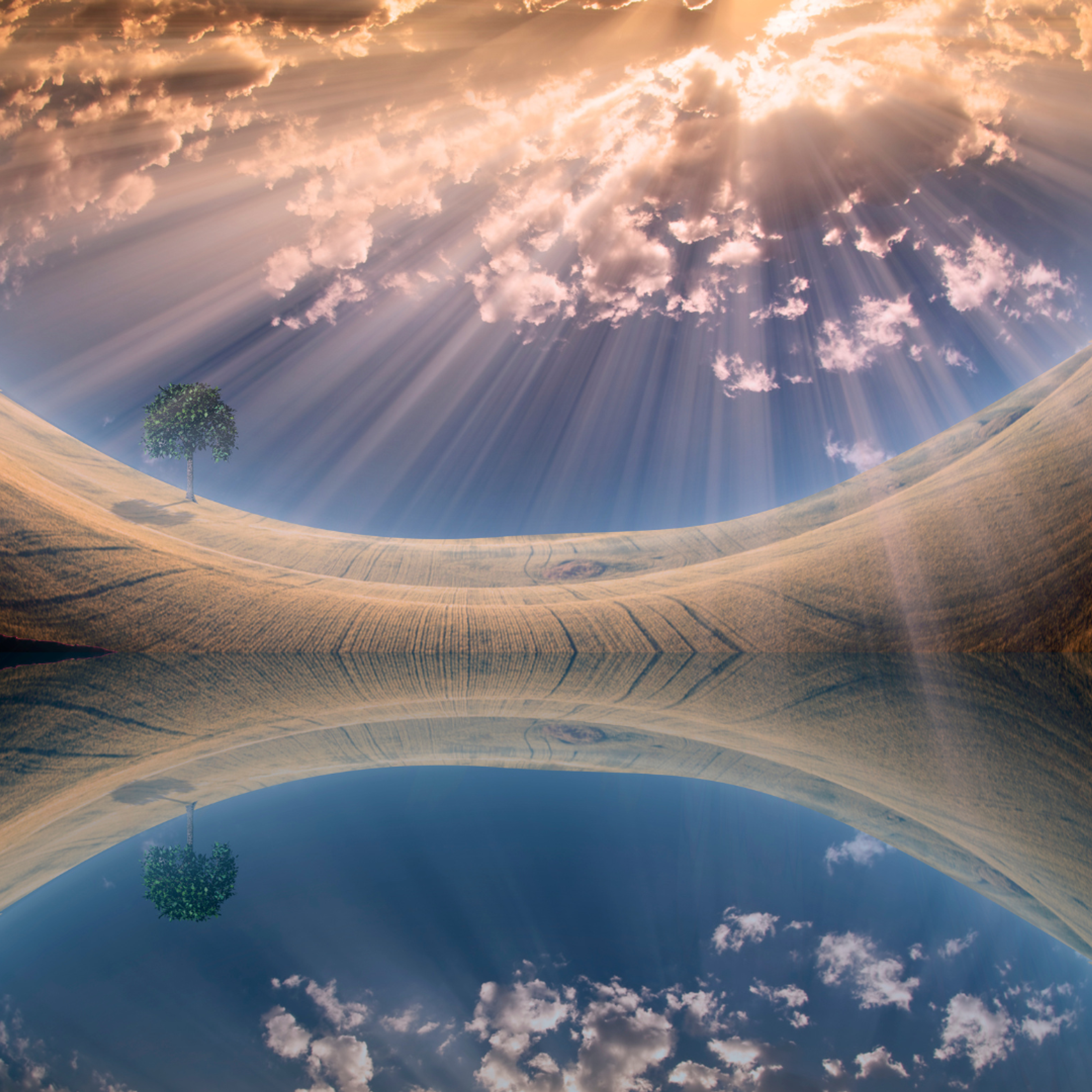portail ciel reflet