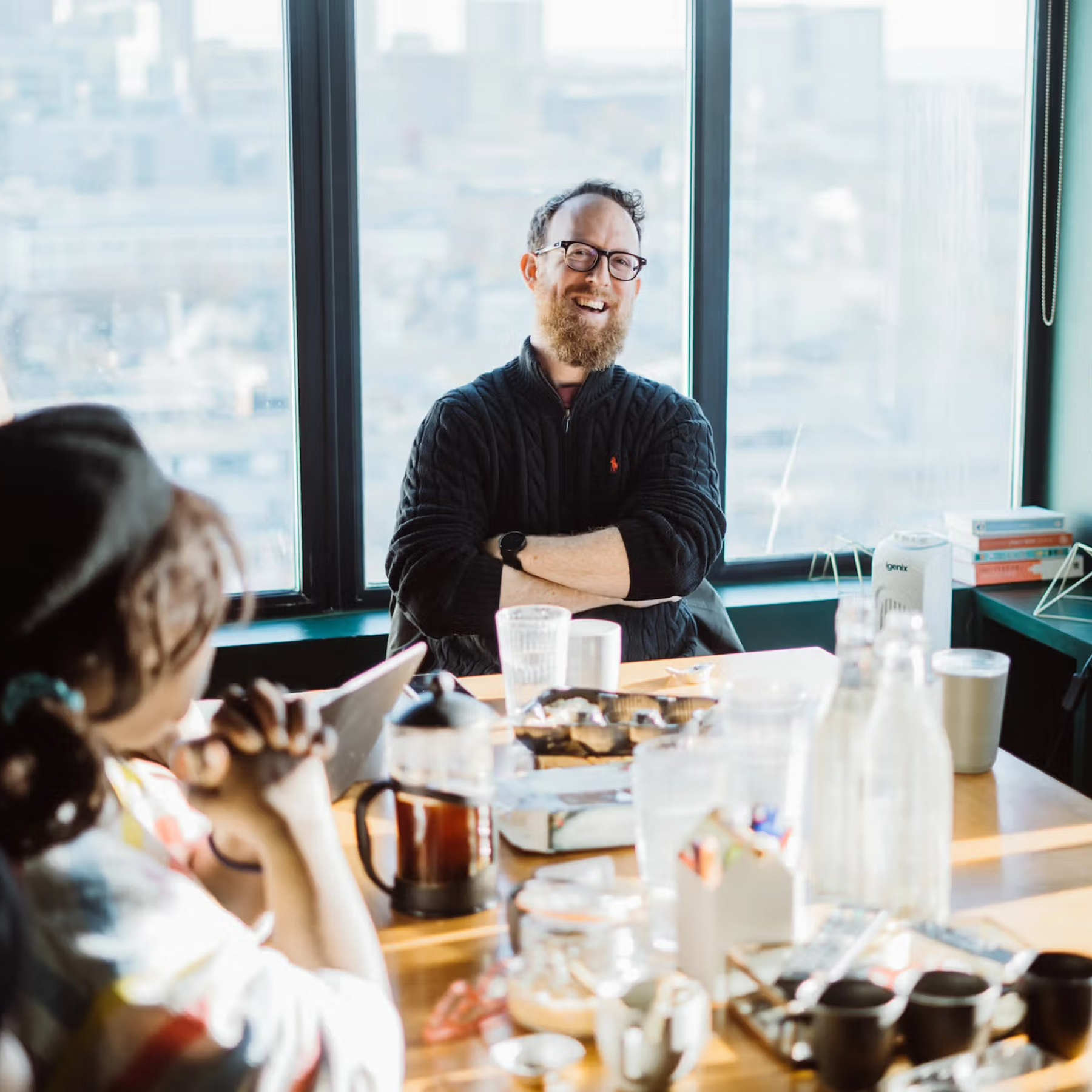 people around a table