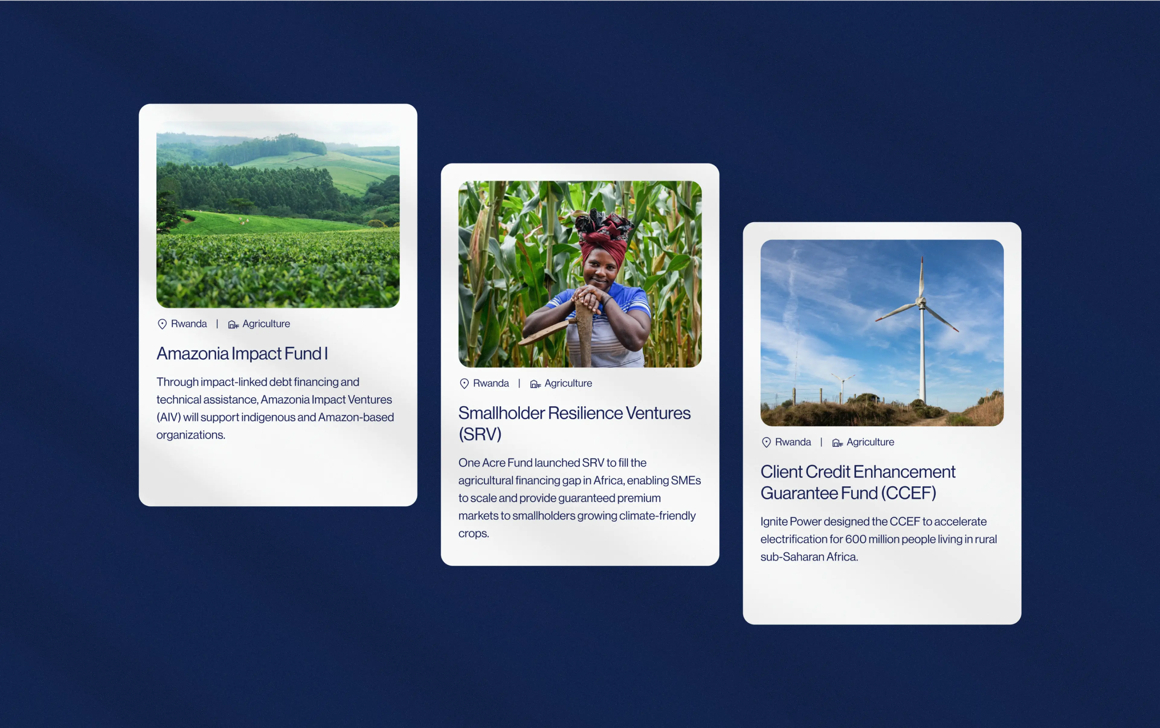 Preview designs on UI cards from the CC Facility website