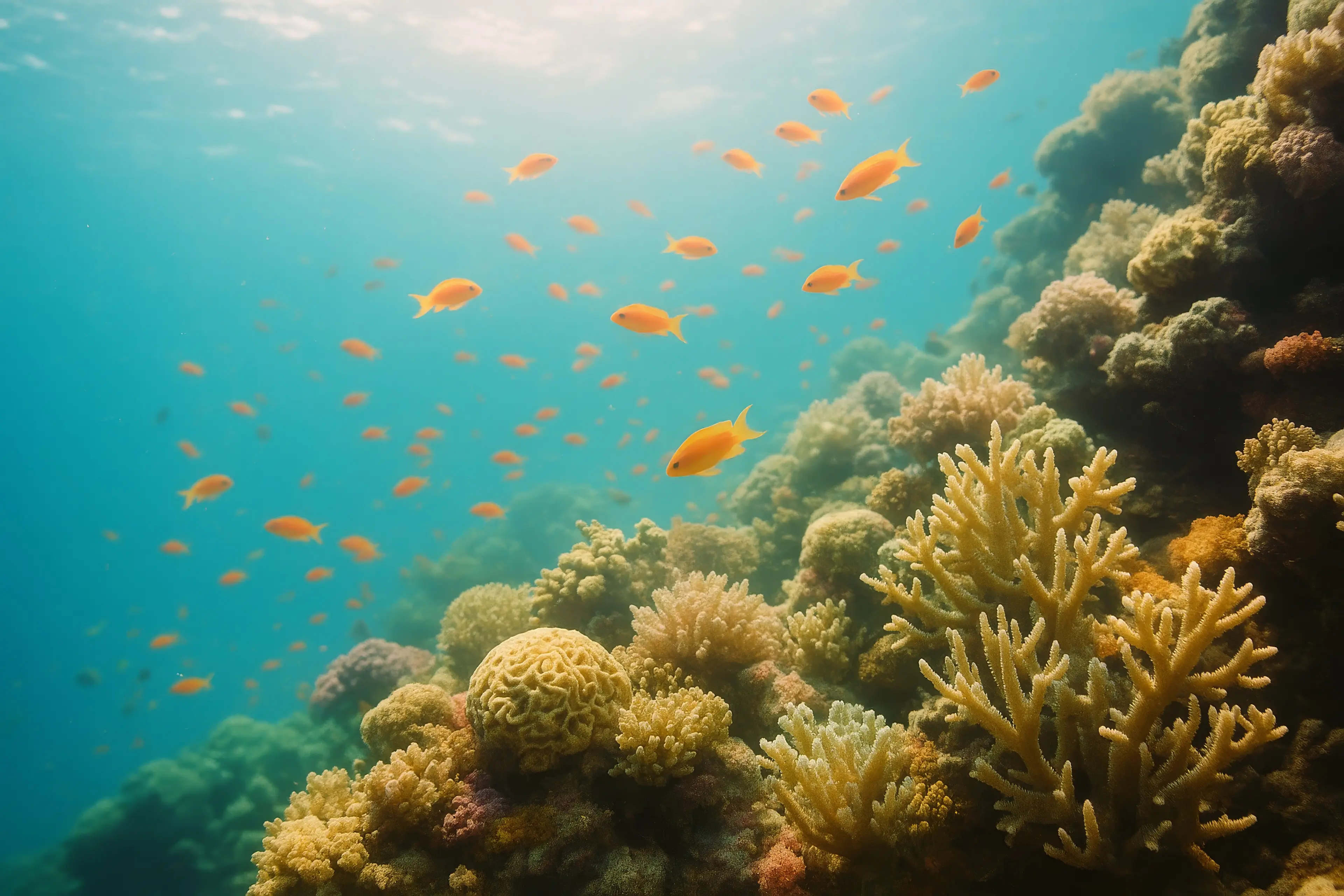 fish and coral