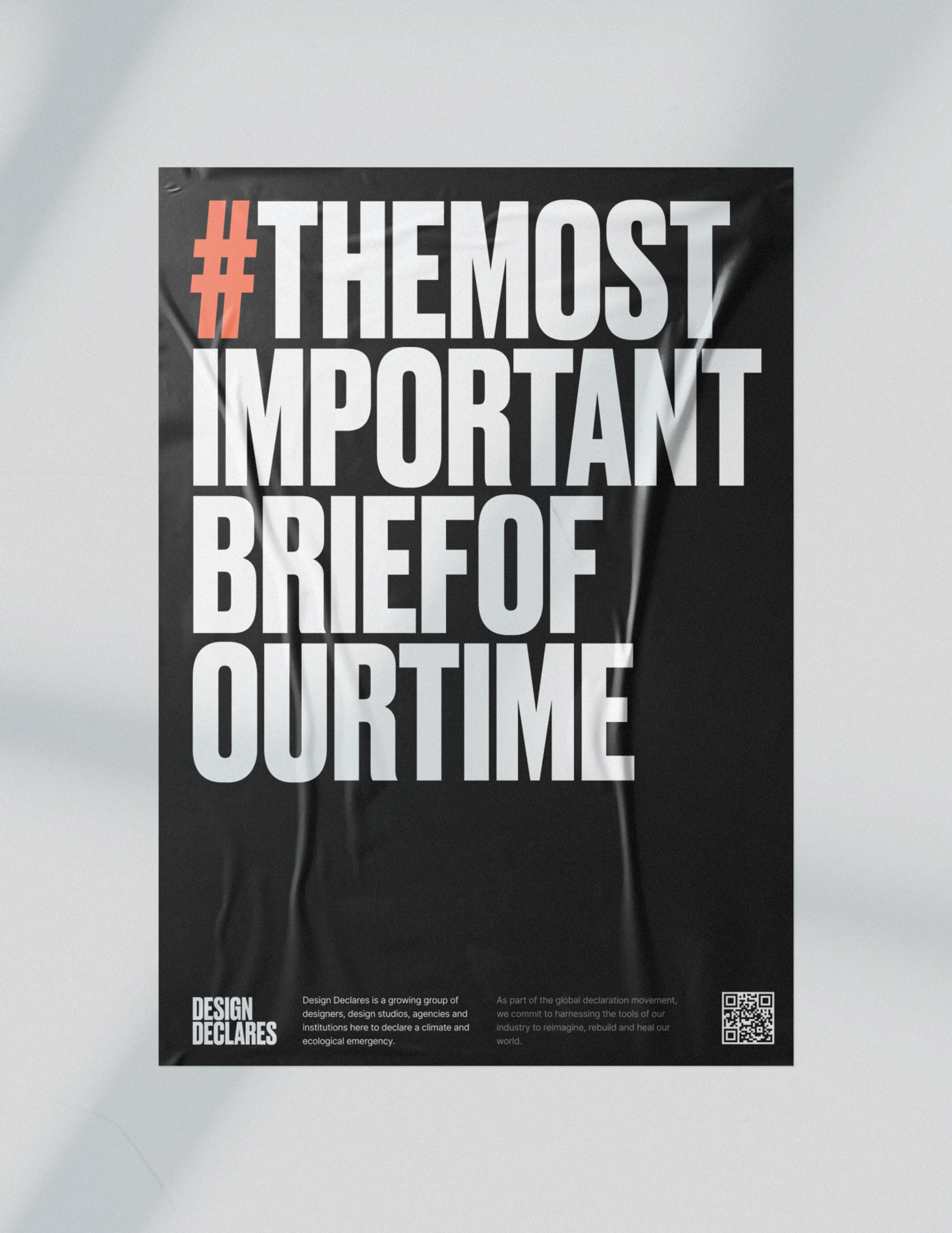 Design Declares poster on a plain background