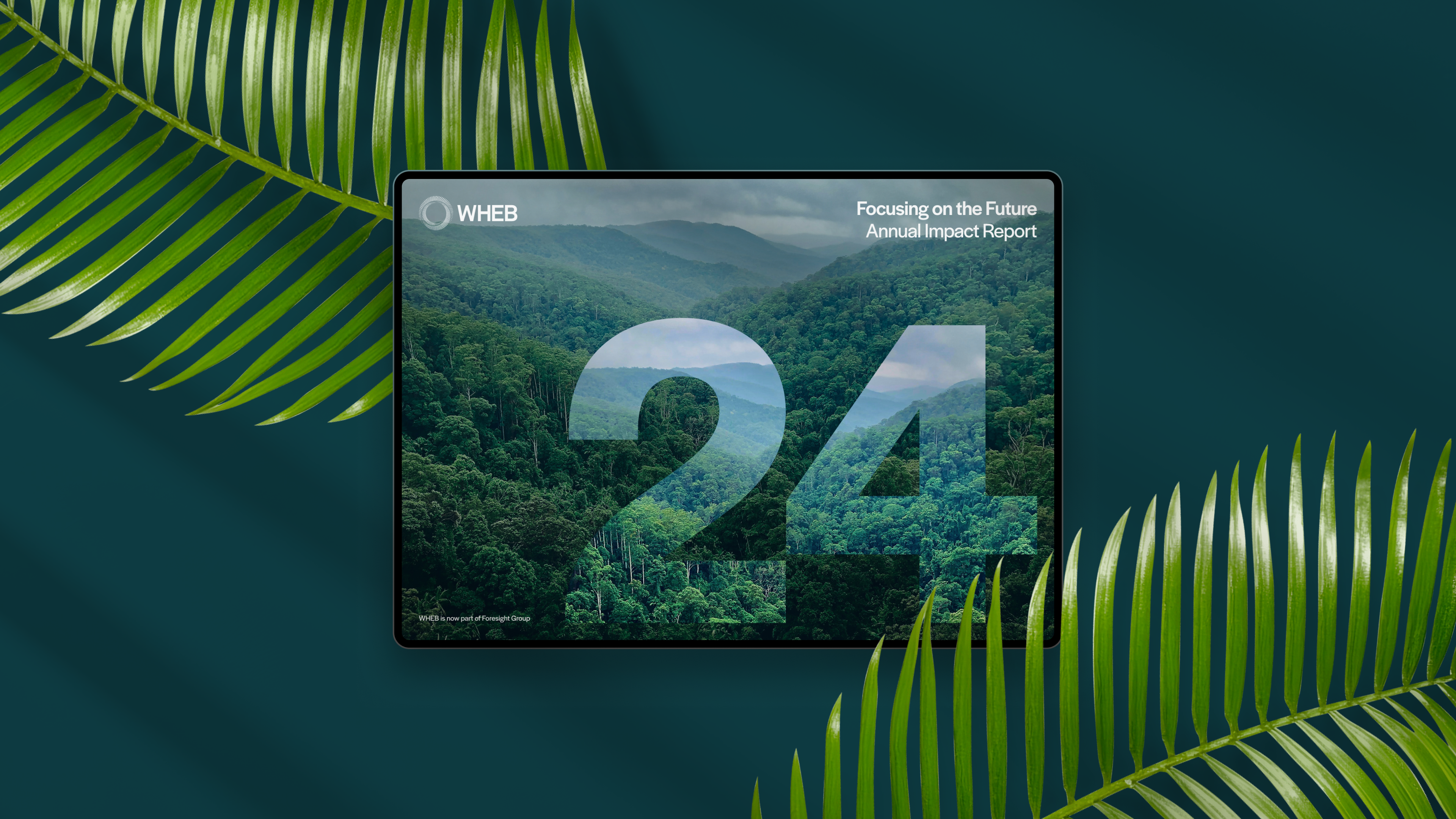 Sample page from WHEB's 2024 Impact Report