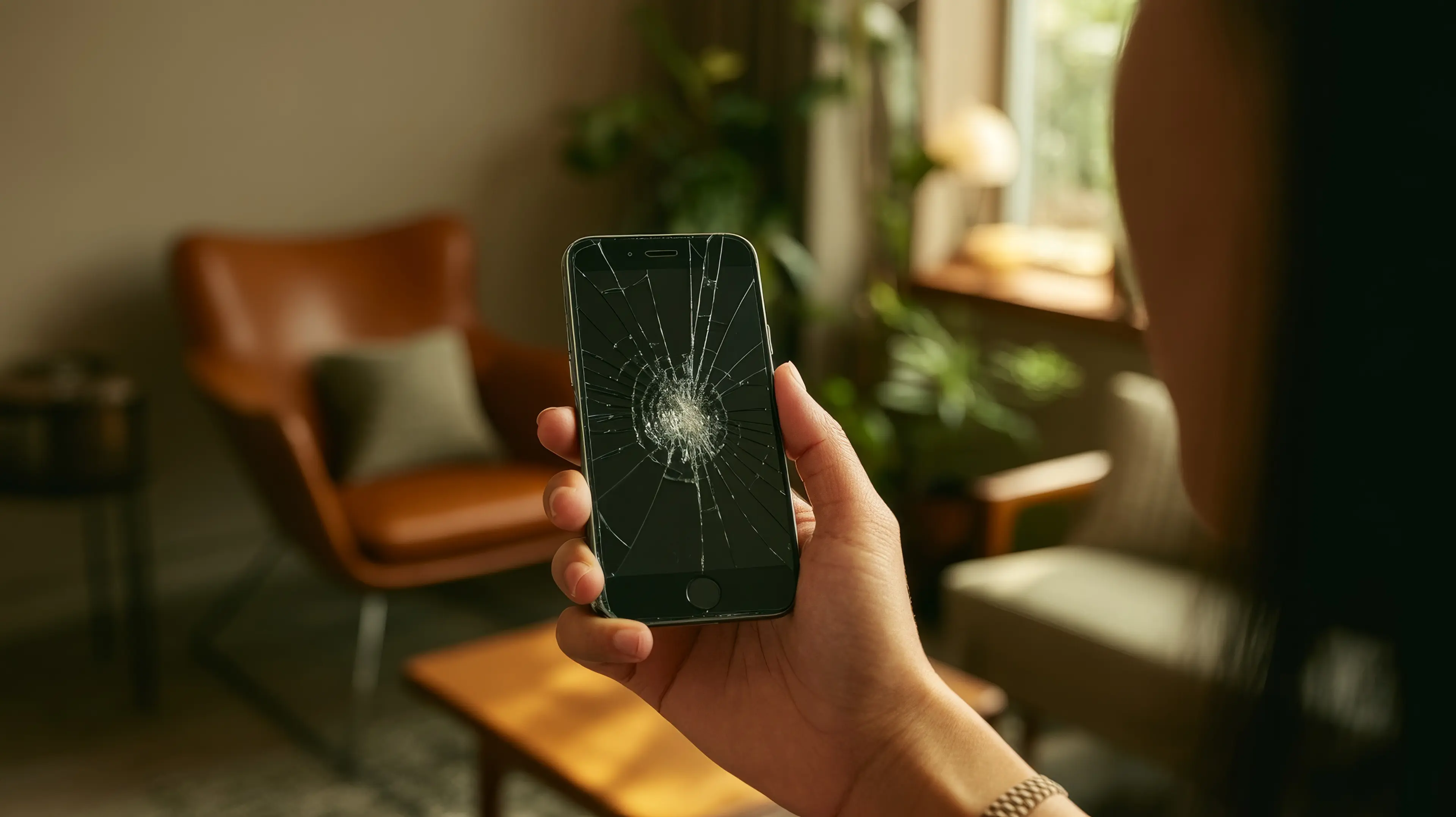 smashed phone