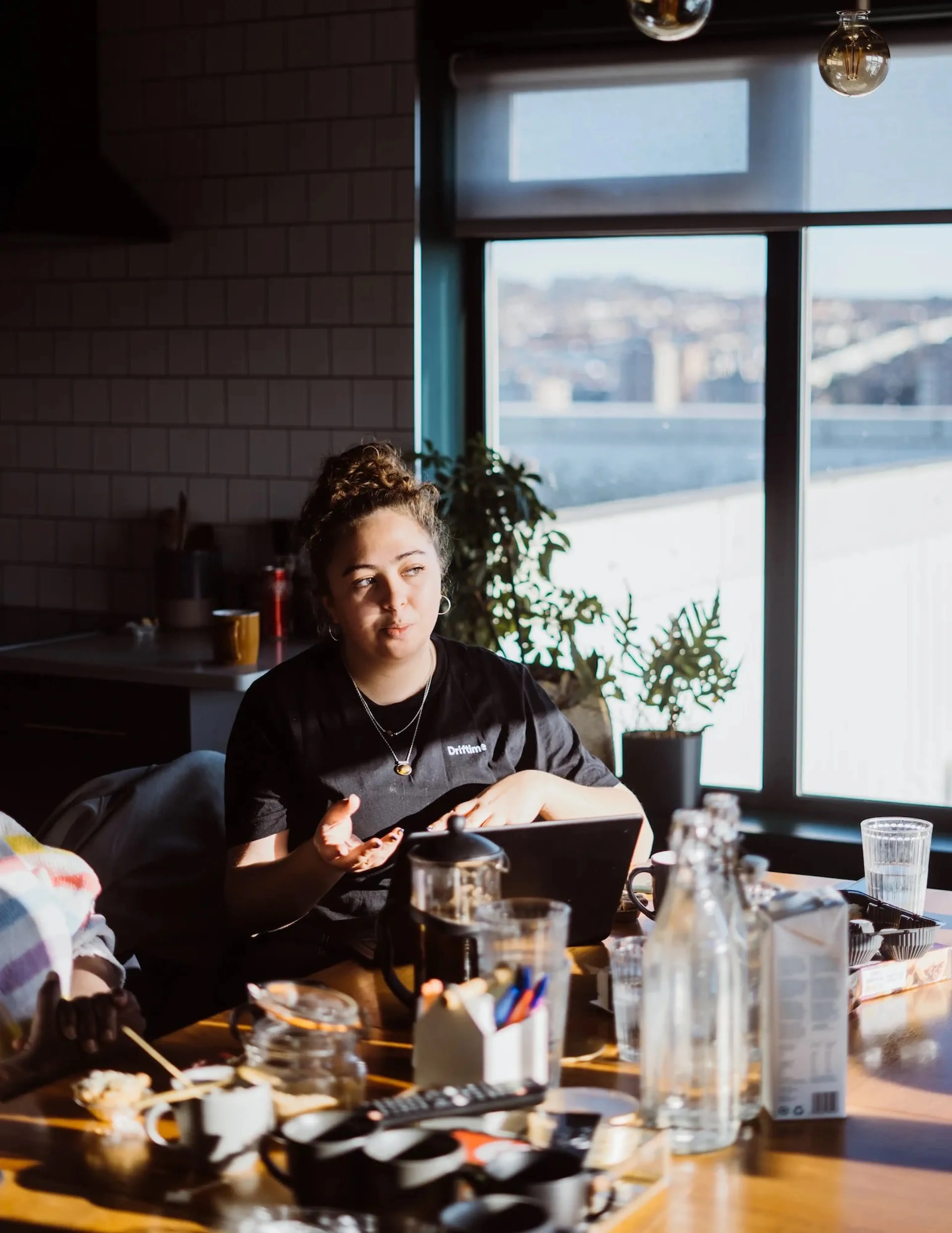 people around a table